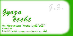 gyozo hecht business card